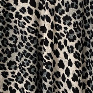 Zara leopard print blue & white skirt